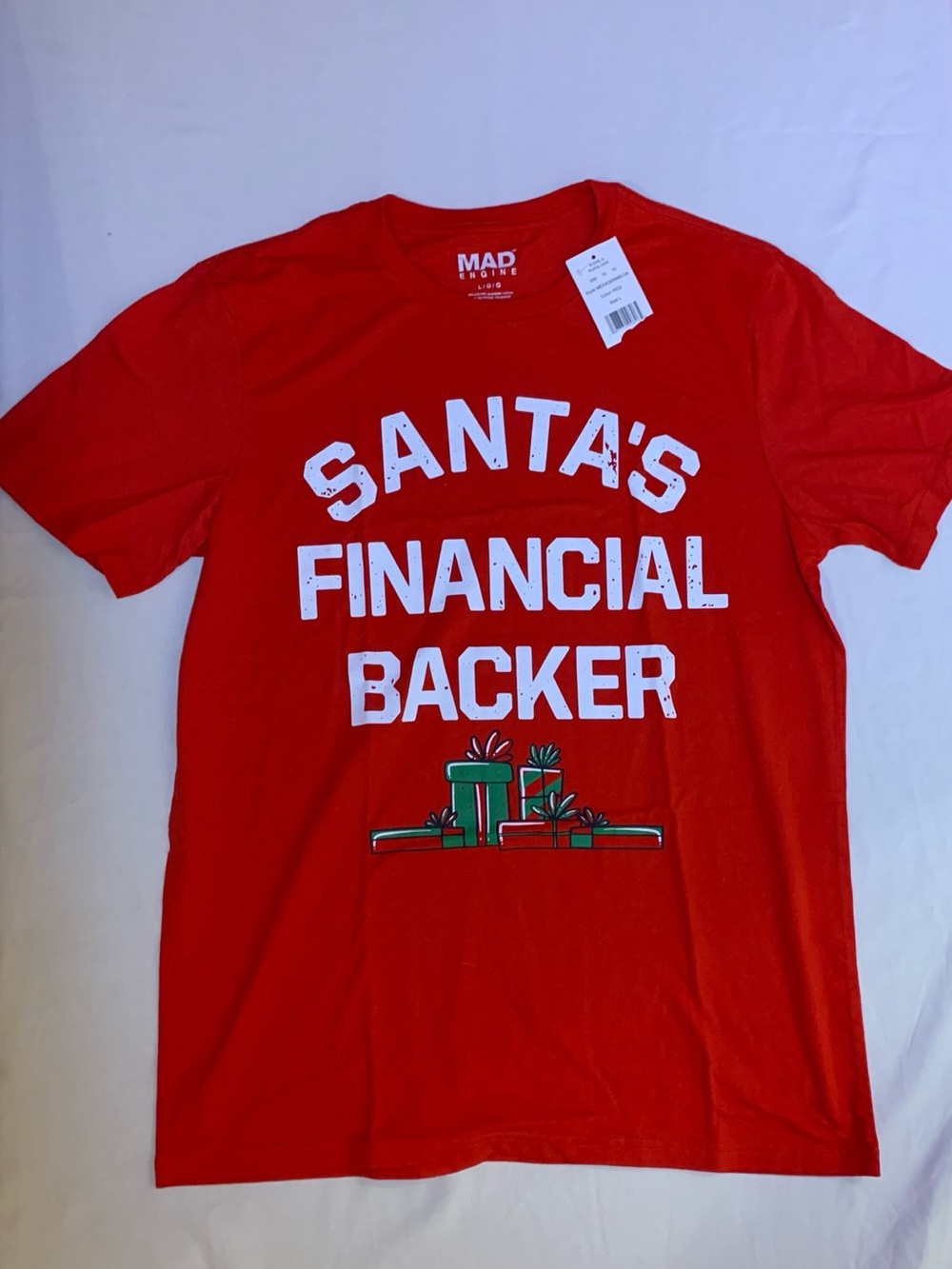 NWT Santa’s financial backer T shirt